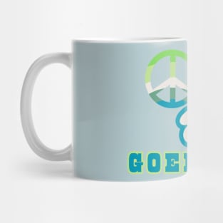 Peace, Love & Goeducks - Pacific Northwest Style in Retro Mossy colorway Mug